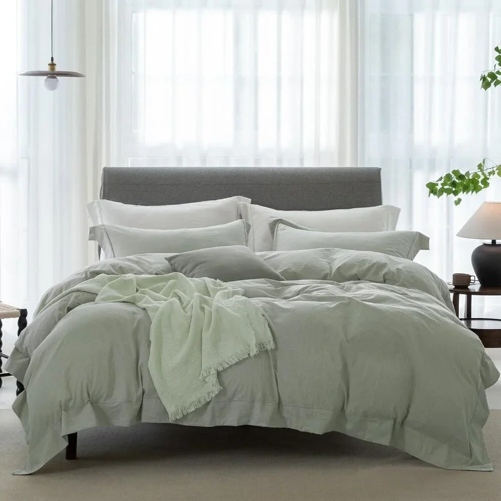 Cooling Twin Duvet Cover Set-100% Washed